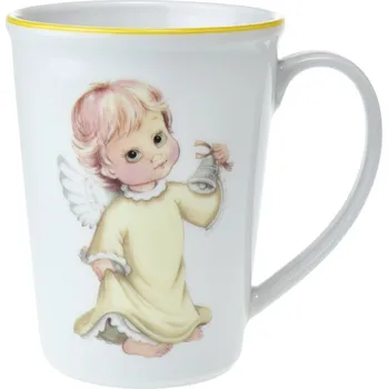 Český porcelán, Dubí Hrnek Erin 420 ml Andělíček žlutý