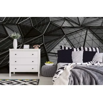 Fototapeta DIMEX | Samolepicí vliesová fototapeta na zeď Vykreslování černého povrchu MA-5-2602 | 375 x 250 cm | černá + Samolepicí vliesová fototapeta na stěnu DIMEX Vykreslování černého povrchu MA52602 v rozměru 375 x 250 cm