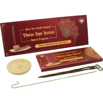 Vonná tyčinka Green Tree Tibetské bylinné vonné provázky Meditační byliny se stojánkem