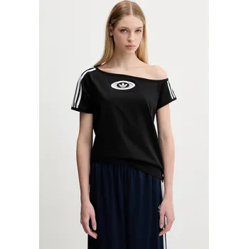 Dámské tričko Tričko adidas Originals Offshoulder Tee KC8796 černá 99X, vel. XXS