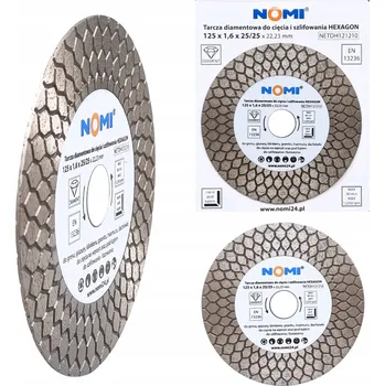 Řezný kotouč Diamantový kotouč pro řezání a broušení HEXAGON 125 x 1,6 x 25/25 NOMI