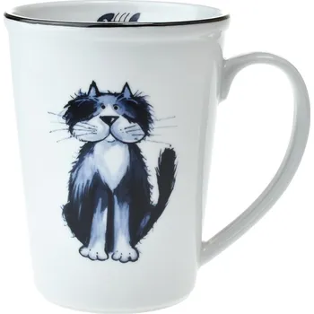 Český porcelán, Dubí Hrnek Erin 420 ml kočky - Mňaudalf