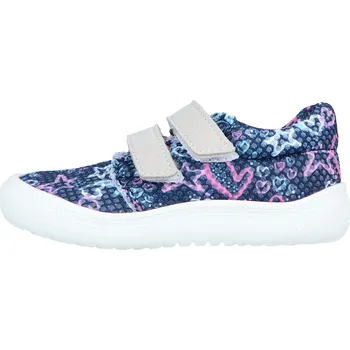 Dámská zdravotní obuv Jonap Barefoot tenisky B7 V modrá srdce Velikost EU: 26, vnitřní délka: 170, vnitřní šířka: 71