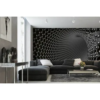 Fototapeta DIMEX | Samolepicí vliesová fototapeta na zeď Struktura uhlíkových nanotrubic MA-5-2596 | 375 x 250 cm | bílá, černá + Samolepicí vliesová fototapeta na stěnu DIMEX Struktura uhlíkových nanotrubic MA52596 v rozměru 375 x 250 cm