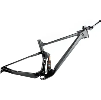 rám kola Celoodpružený karbonový rámový set MTB 29" Lee Cougan Crossfire , velikost S -16" (42cm) barva černá/chameleon lesk