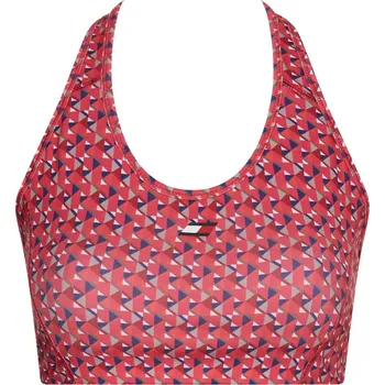 Podprsenka Podprsenky Tommy Hilfiger Mid Intensity AOP Racer Bra - small island geo pink Růžový (XS)