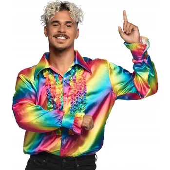 Párty košile DUHA, velikost 50-52