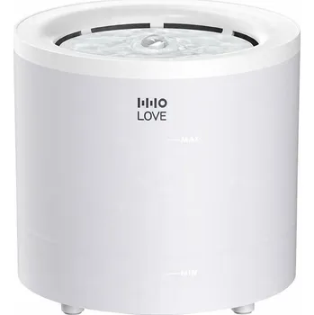 Krmítko pro ptáka Pítko s fontánou z plastu, bílé, 1,6 l