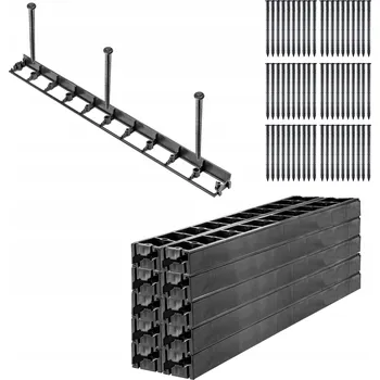 Zahradní obrubník Plast Zahradní lem 2000 cm x 4,5 cm černý