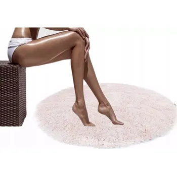 Koupelnová předložka Koupelnová předložka plyšová protiskluzová kulatá 80 cm
