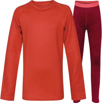 Set dětského termoprádla Husky Termoprádlo Active Winter Dětský termo komplet výrazně růžová Velikost: 164