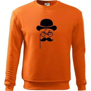Pánská mikina Mustache kolo - Mikina Essential pánská - M ( Oranžová )