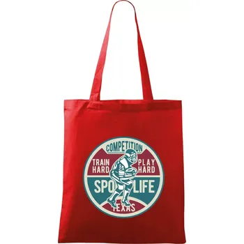 Nákupní taška Football Competition - Taška bavlněná - 42 x 38 cm ( Červená )