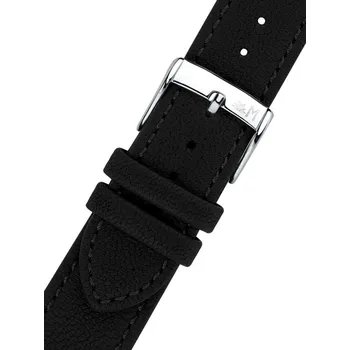 Řemínek na hodinky Kožený řemínek Morellato Debussy 5806D95.019 M, černý, recyklovaný materiál