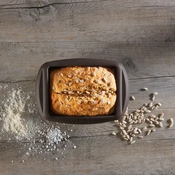 Nádoba na pečení LURCH Flexiform 20,5 x 14 cm hnědá - silikonová forma na biskupský chlebíček