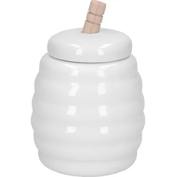 Nádoba na med LA PORCELLANA BIANCA Menage 0,5 l - porcelánová nádoba na med s naběračkou