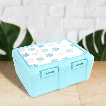 Svačinový box Svačinová krabička s vidličkou dvoukomorová 1 l