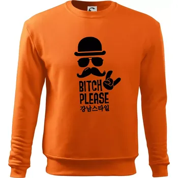 Pánská mikina Bitch please! Mustache - Mikina Essential pánská - M ( Oranžová )