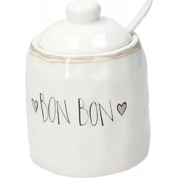 Stolování TOGNANA Amour 250 ml - kamenná cukřenka s lžičkou