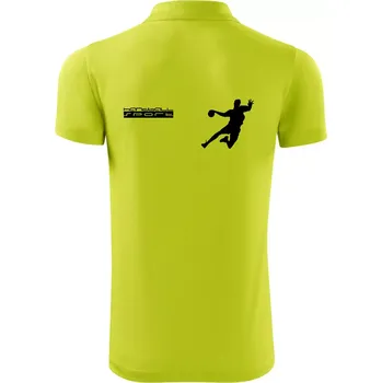 Pánská košile Handball sport - Polokošile Victory sportovní (dresovina) - XL ( Limetková )