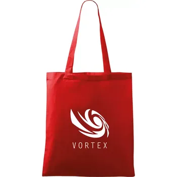 Vortex logo jednobarevné - Taška bavlněná - 42 x 38 cm ( Červená )