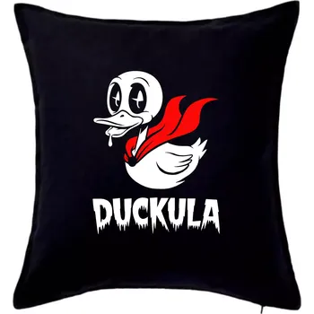 Polštář Duckula - Polštář 50x50 - 50x50 - Pouze potah ( Černá )