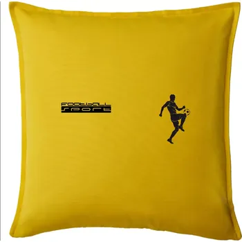 Polštář Football sport - Polštář 50x50 - 50x50 - Pouze potah ( Žlutá )