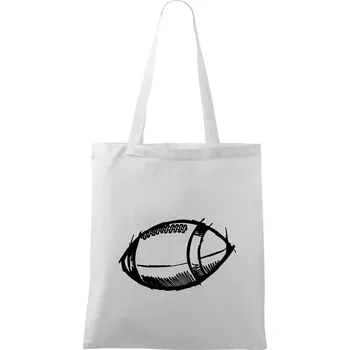 Americký fotbal míč skica - Taška bavlněná - 42 x 38 cm ( Bílá )