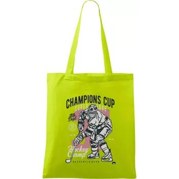 Champions Cup Hockey - Taška bavlněná - 42 x 38 cm ( Limetková )