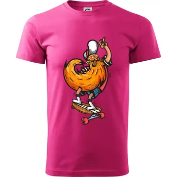 Pánská móda Mustache board - Klasické pánské triko vyšší gramáže - XL ( Purpurová )