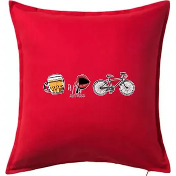 Polštář Hattrick kolo - Polštář 50x50 - 50x50 - Pouze potah ( Červená )