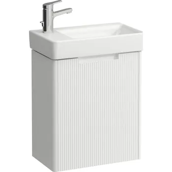 Koupelnový nábytek Juna - skříňka včetně umývátka 48x28, panty vlevo, bílá matná H8659662601041