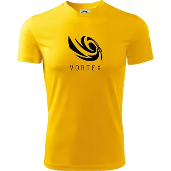 Pánské tričko Vortex logo jednobarevné - Pánské triko Fantasy sportovní (dresovina) - S ( Žlutá )