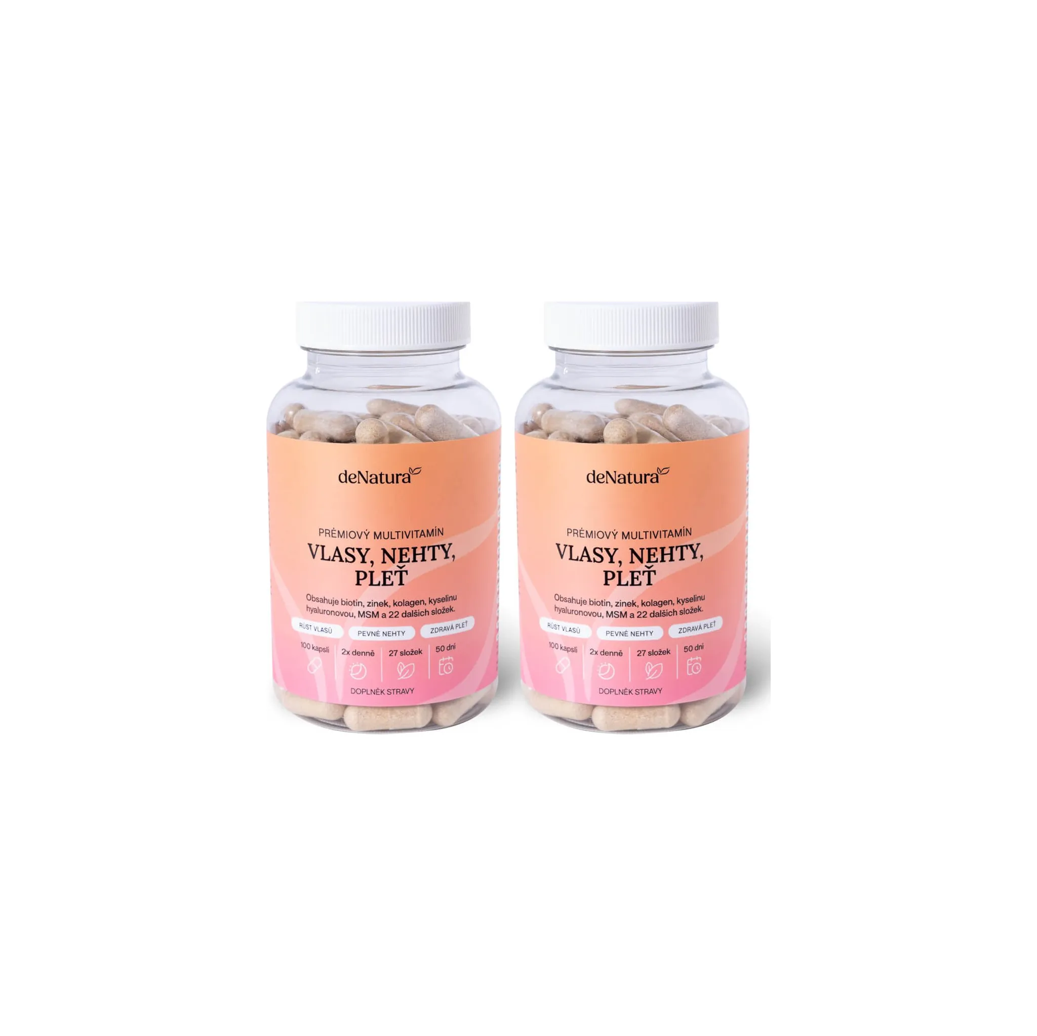 Fotografie 1 -  deNatura Prémiový vitamínový komplex Duo Pack 2x 100 cps.