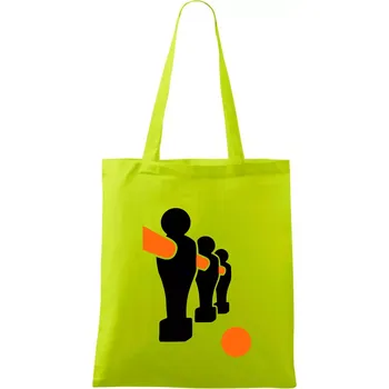 Fotbálek postavy - Taška bavlněná - 42 x 38 cm ( Limetková )