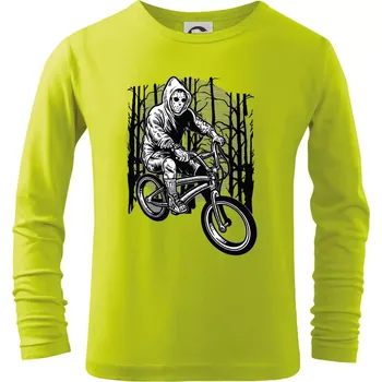 Dětská móda Ride Bike To Kill - Triko dětské Long Sleeve - 146 cm/10 let ( Limetková )
