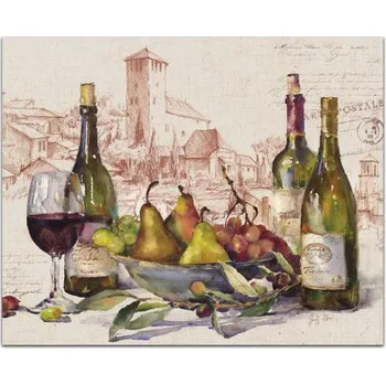 Kuchyňské prkénko Skleněné prkénko na krájení CALA HOME WINE TABLEAU vícebarevné 25 x 20 cm