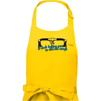 Kuchyňská zástěra I don't belong next to the old scrap - Pánská zástěra na vaření - Univerzální velikost ( Žlutá )