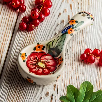 Konvice na čaj Keramická lžička k ohřívači Bolesławiec - dek. 149 ART.