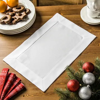 Papírový ubrousek Dekorativní polyesterový ubrousek JEDEKA PATI 1901A bílý 30 x 45 cm