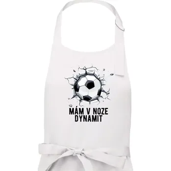 Kuchyňská zástěra Mám v noze dynamit - Dámská zástěra na vaření - Univerzální velikost ( Bílá )
