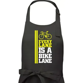 Kuchyňská zástěra Every Lane Bike Lane - Dámská zástěra na vaření - Univerzální velikost ( Tmavá břidlice (šedá se zeleným nádechem) )