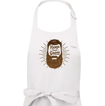 Kuchyňská zástěra Keep them grow - Dámská zástěra na vaření - Univerzální velikost ( Bílá )