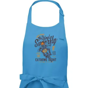 Kuchyňská zástěra Pedal Pusher - Pánská zástěra na vaření - Univerzální velikost ( Světlý tyrkys )