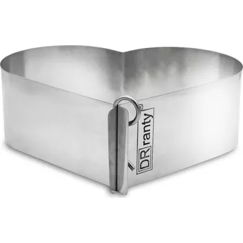 Okraj na dort / cukrářské srdce vysoké z nerezové oceli DOROSIOWE OKRAJE v 12 cm