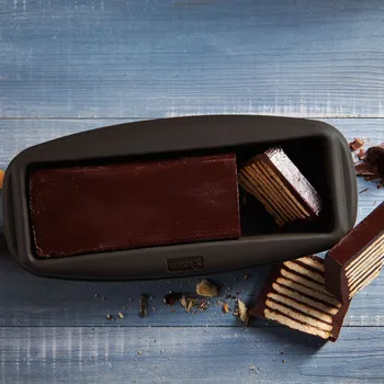 Nádoba na pečení LURCH Flexiform 20 x 6 cm hnědá - silikonová forma na biskupský chlebíček