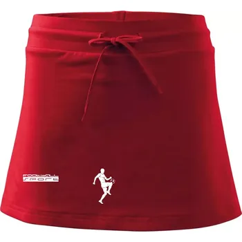 Dámská sukně Football sport - Sportovní sukně - two in one - XS ( Červená )
