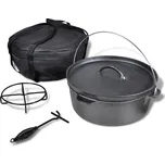 vidaXL Litinový hrnec 11,3 L Dutch Oven s příslušenstvím