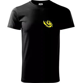Vortex logo na prso - Triko extra velké (5-8XL) - 8XL ( Černá )