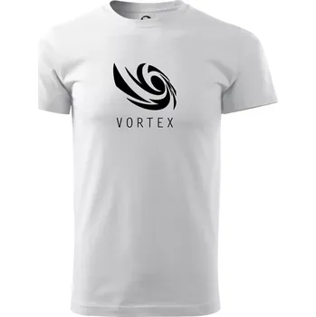 Vortex logo jednobarevné - Triko extra velké (5-8XL) - 8XL ( Bílá )